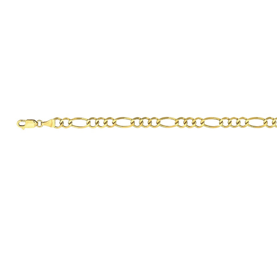 10K Gold Figaro Bracelet