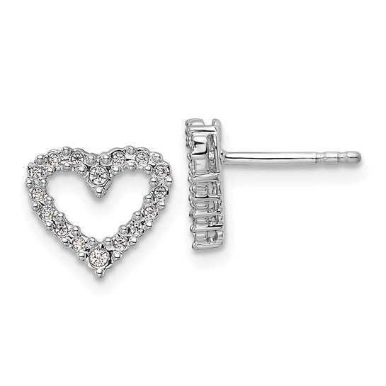 Diamond Heart Earrings