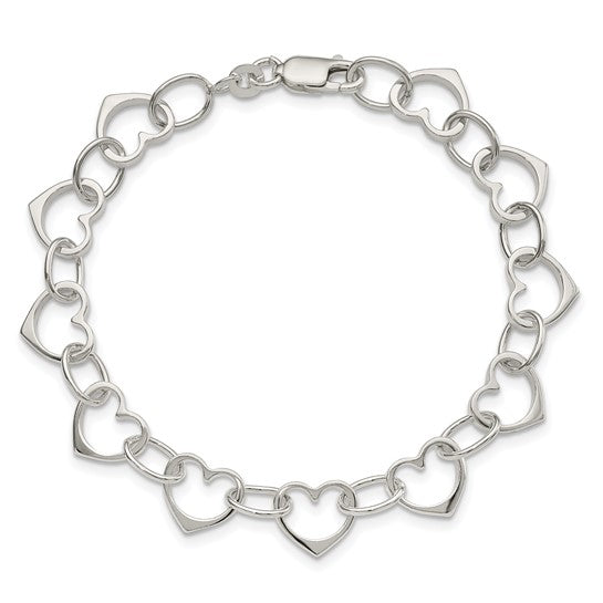 Silver Heart Bracelet
