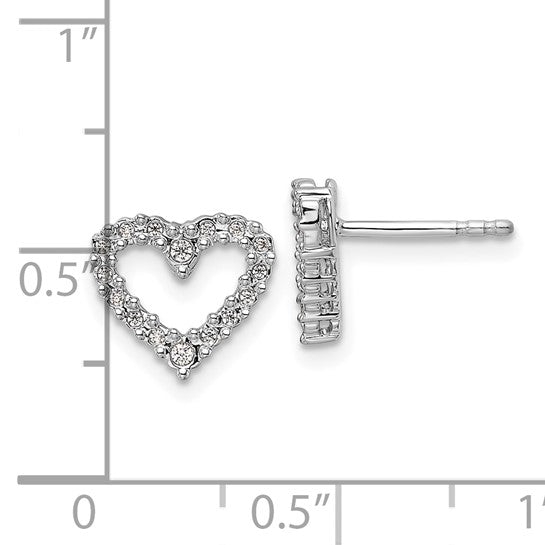 Diamond Heart Earrings