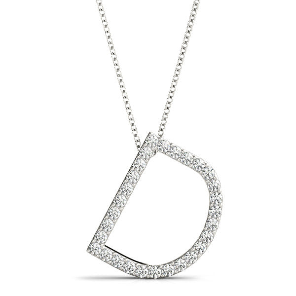 Diamond Initial D Pendant