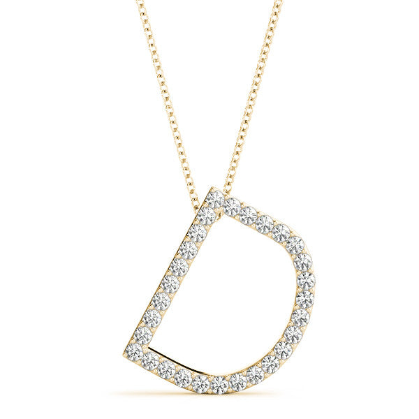 Diamond Initial D Pendant