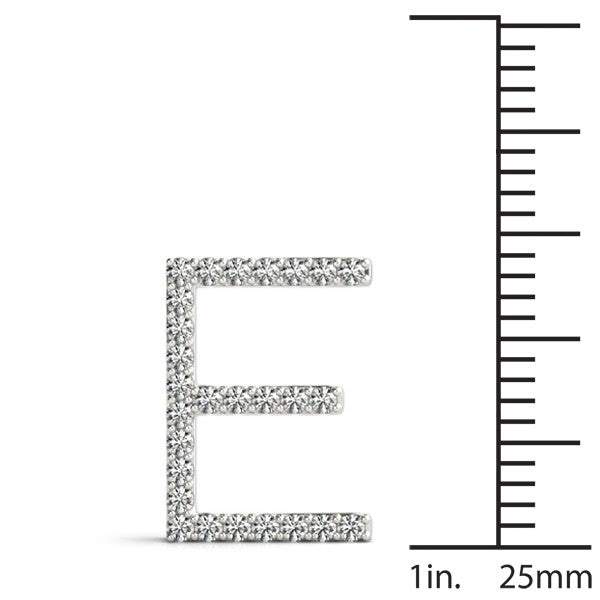 Diamond Initial E Pendant