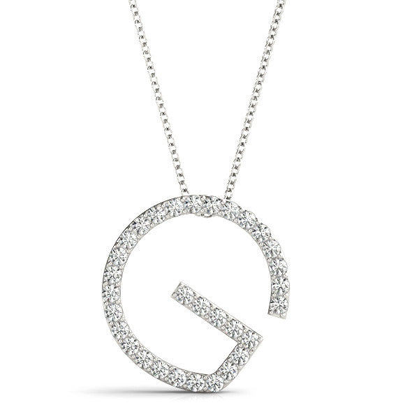 Diamond Initial G Pendant