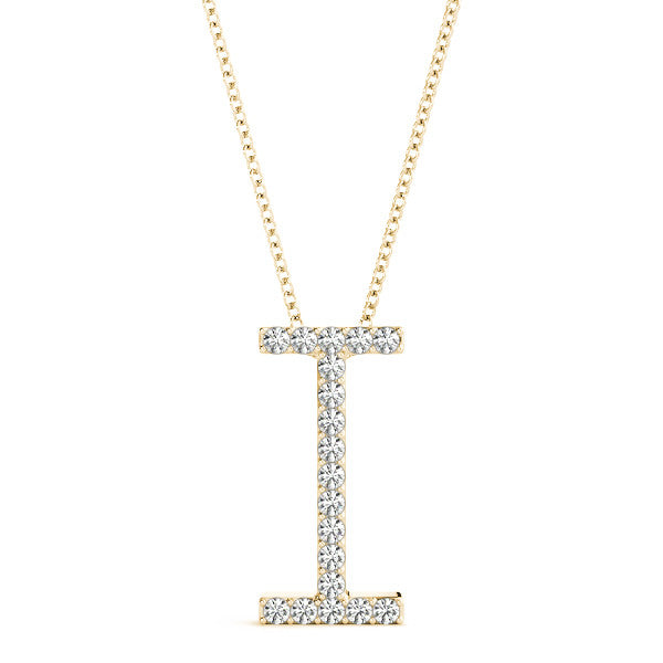 Diamond Initial I Pendant