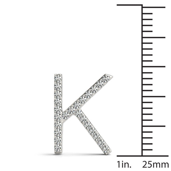Diamond Initial K Pendant