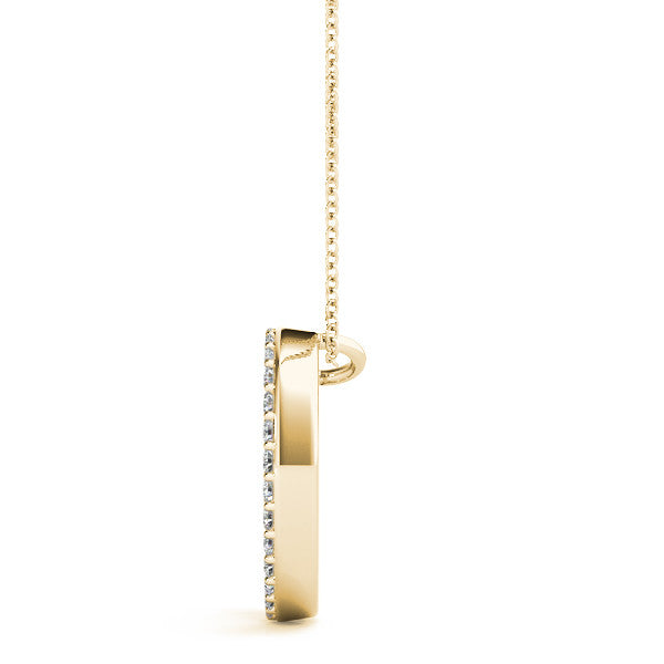 Diamond Initial O Pendant