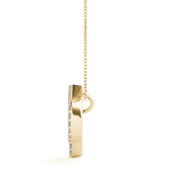 Diamond Initial P Pendant