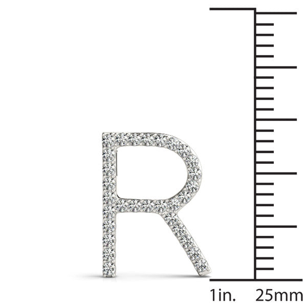 Diamond Initial R Pendant