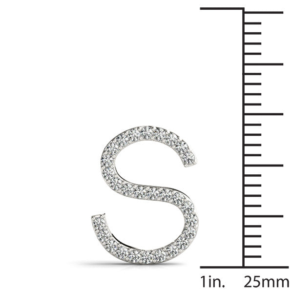 Diamond Initial S Pendant