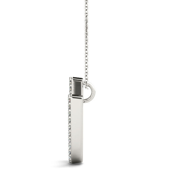 Diamond Initial U Pendant