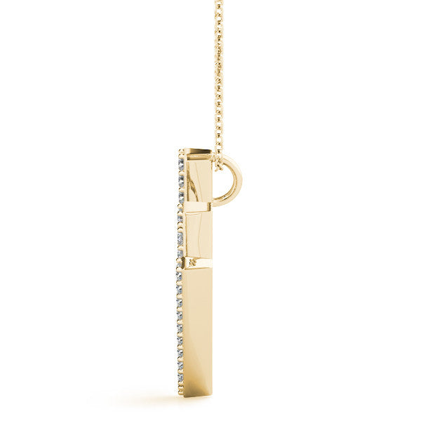 Diamond Initial W Pendant