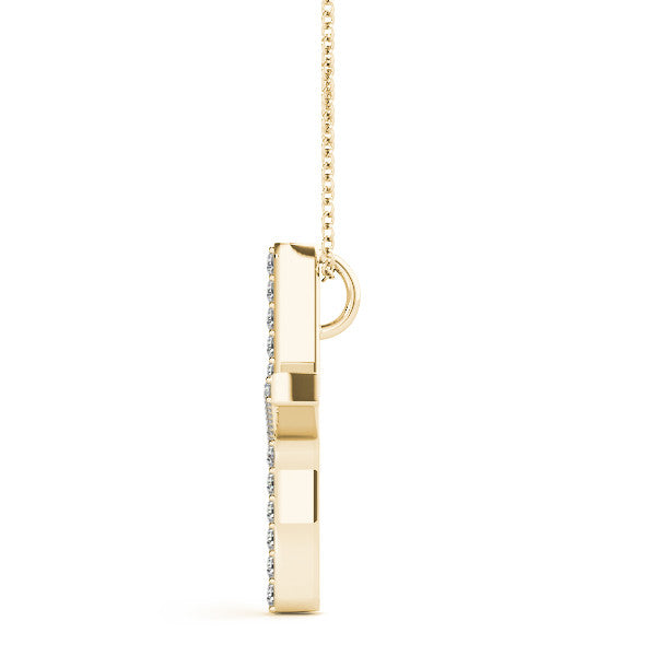 Diamond Initial X Pendant