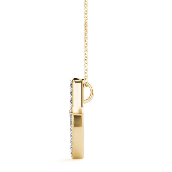 Diamond Initial Y Pendant