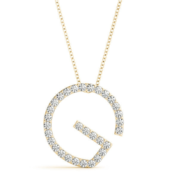 Diamond Initial G Pendant
