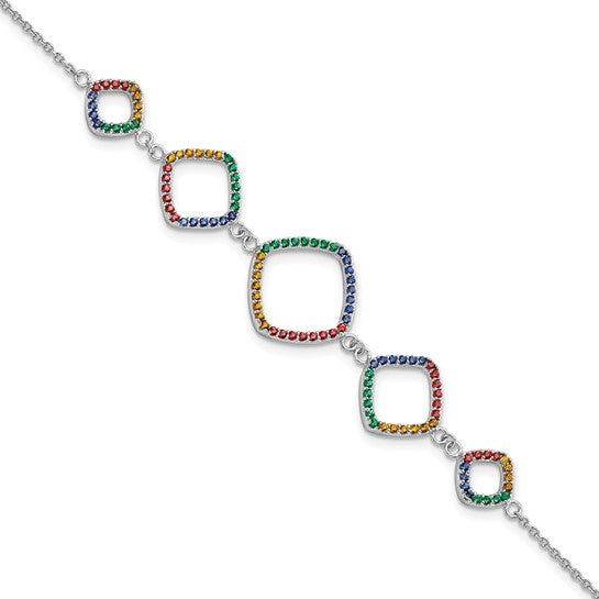 Silver Multi-Color Nano Bracelet