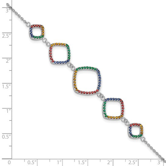 Silver Multi-Color Nano Bracelet