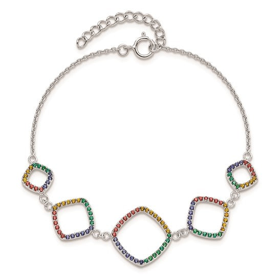 Silver Multi-Color Nano Bracelet