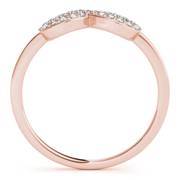 14K Gold Diamond Infinity Ring