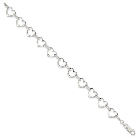 Silver Heart Bracelet