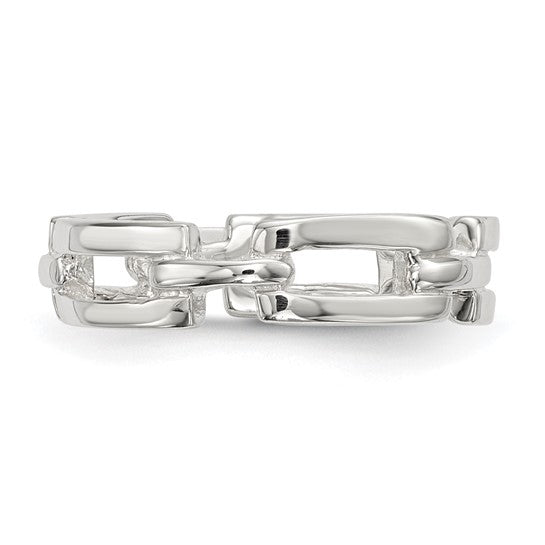 Silver Link Ring