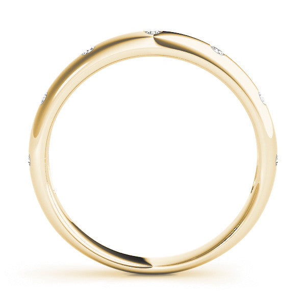 10K Gold Diamond Fashion Stackable Ring