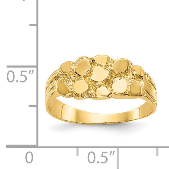 14K Gold Nugget Ring