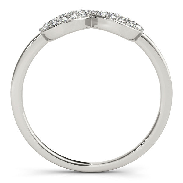 10K Gold Diamond Infinity Ring