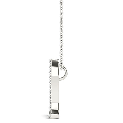Diamond Initial L Pendant