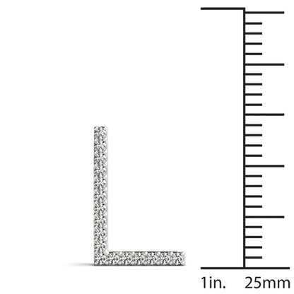Diamond Initial L Pendant