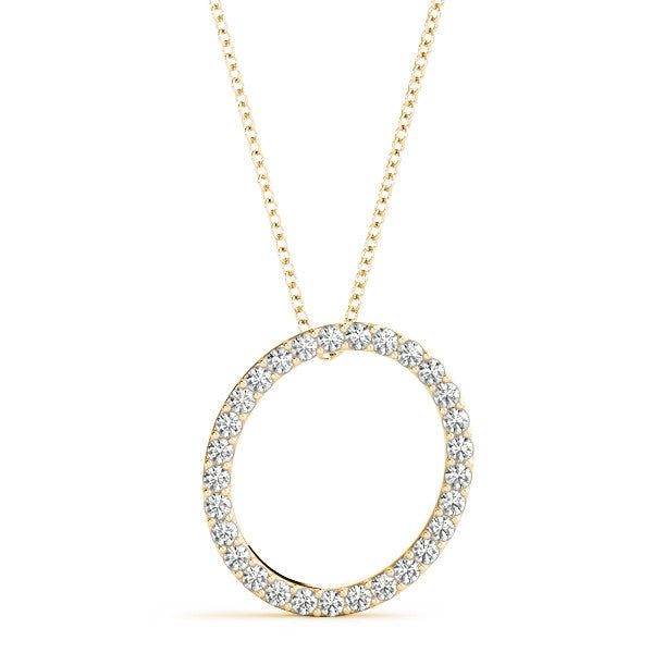 Diamond Initial O Pendant
