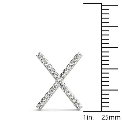 Diamond Initial X Pendant