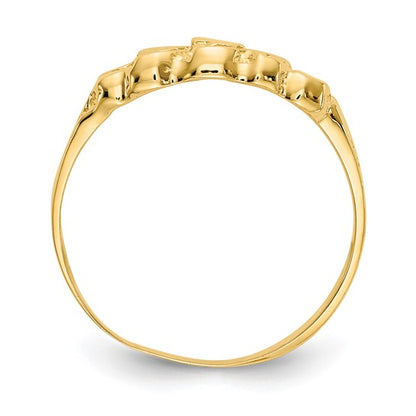 14K Gold Nugget Ring