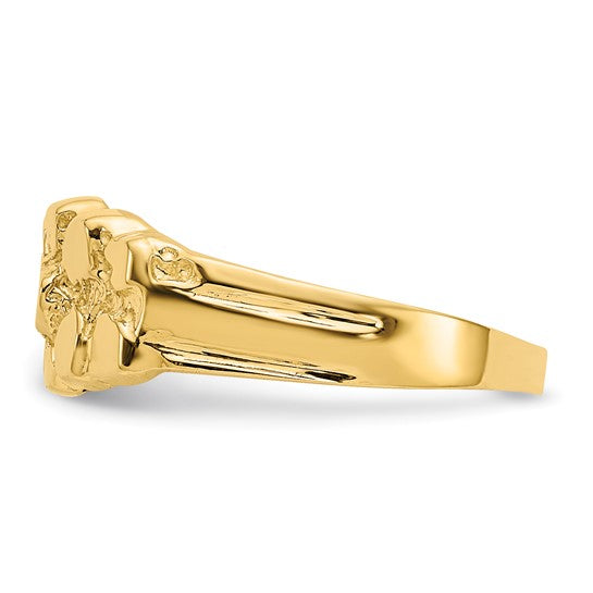 14K Gold Nugget Ring